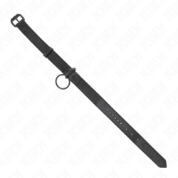 Obojek s vodítkem 65 cm Tmavý Nastavitelný 37-54 cm X 3 cm