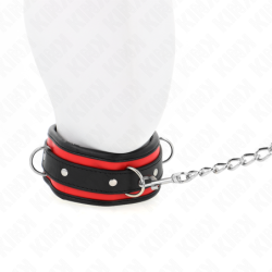 Coleira Com Trela 65 Cm Pesado Modelo 2 Ajustável 36.5-50 Cm