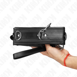 Halsband mit Leine 65 Cm Schweres Modell 4 Verstellbar 36.5-50 Cm