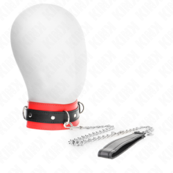 Collar Con Correa 65 Cm Rojo 54 X 4.5 Cm