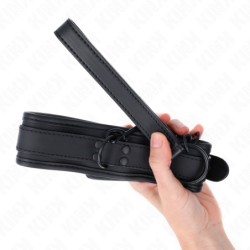 Neoprēna kakla siksna ar pavadu 78 cm Bondage Modelis 1 Regulējama 37.5 X 49.5 cm