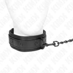 Coleira Com Correia 78 Cm Bondage De Neoprene Modelo 2 Ajustável 37.5 X 49.5 Cm