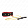 Collare Con Guinzaglio In Tessuto Liscio Regolabile 33-48 Cm X 5.7 Cm