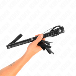 Chicote Com Cabo Texturizado Preto 48,5 Cm