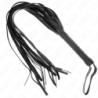 Frusta a Coda Lunga e Manico Corto Nera 70 Cm