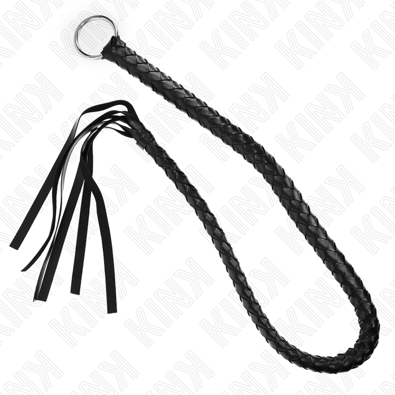 Chicote de Cobra com Anel de Mão Preto 65 Cm