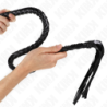 Chicote de Cobra com Anel de Mão Preto 65 Cm