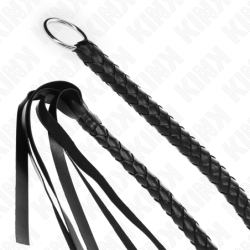 Chicote de Cobra com Anel de Mão Preto 65 Cm