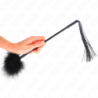 Fouet en Silicone avec Plumes pour Chatouilles 47 Cm