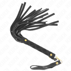 Fouet Mini en Daim Noir 30 Cm