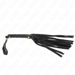 Fouet Mini en Daim Noir 30 Cm