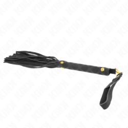 Fouet Mini en Daim Noir 30 Cm