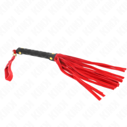 Fouet Mini en Daim Rouge 30 Cm