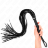 Pisk af blød PVC, sort, 70 cm