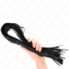Pisk af blød PVC, sort, 70 cm