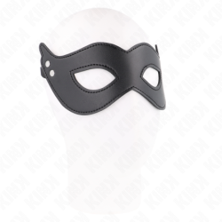 Mask i konstläder med nitar Modell 1 26 X 8 Cm