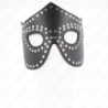 Mask i konstläder med nitar Modell 2 30 X 12 Cm