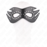 Mask i konstläder med nitar Modell 3 26 X 9.5 Cm