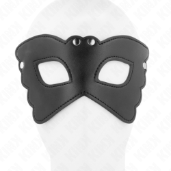 Mask i konstläder, fjärilsformad, 20 x 9 cm
