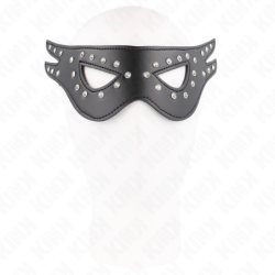 Sexy kunstleren masker model 2 27 x 13 cm