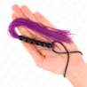 Mini Silikoninis Botagas Su Rankena 6 Rutuliukai Violetinis 26 Cm