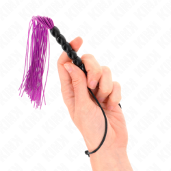 Mini Silikoninis Botagas Su Rankena 6 Rutuliukai Violetinis 26 Cm