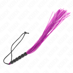 Mini Silikoninis Botagas Su Rankena 6 Rutuliukai Violetinis 26 Cm