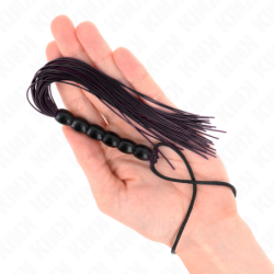 Mini Silikoninen Piiska, jossa 6 Palloa ja Musta Kahva, 26 cm