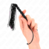 Mini Fouet En Silicone Avec Poignée 6 Boules Noir 26 Cm