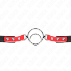 Mordaça Com Múltiplas Juntas Tóricas 4 / 4.8 Cm Vermelho Ajustável 38 X 56 Cm
