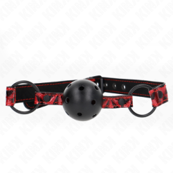 4.  5 Cm Ball Gag With Diamond Pattern Model 2 64.5 Cm Adjustable 42- 60 Cm
