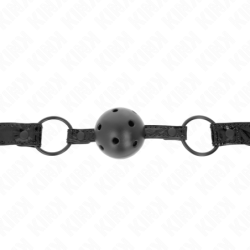 Kamuolininis burnos užkimštukas su deimantų raštu 4,5 cm, 3 modelis, 64,5 cm reguliuojamas 42–60 cm