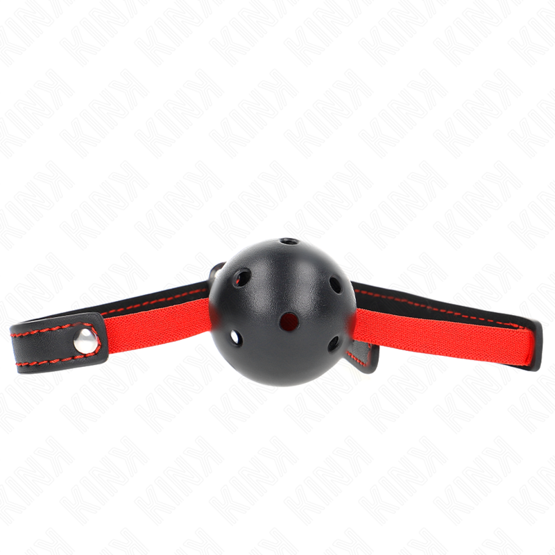 Guľový roubík 4,5 cm tvrdý dutý s elastickým pásom 56 x 1,5 cm
