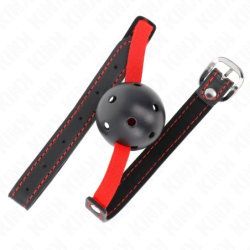 Bâillon à Boule 4.5 Cm Dur Creux Avec Ceinture Élastique 56 X 1.5 Cm