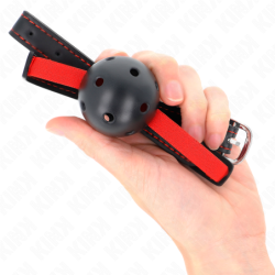 Mordaça De Bola 4.5 Cm Dura Oca Com Cinto Elástico 56 X 1.5 Cm