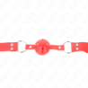 Ballknebel 4,5 Cm Hart Hohl Rot Komplett 62 X 2 Cm