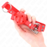 Ballknebel 4,5 Cm Hart Hohl Rot Komplett 62 X 2 Cm