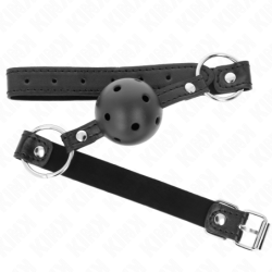 Ballknebel 4,5 Cm Schwarz Hart Hohl Modell 1 63,5 X 2 Cm