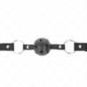 Ballknebel 4,5 Cm Schwarz Hart Hohl Modell 1 63,5 X 2 Cm