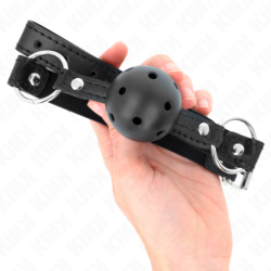 Ballknebel 4,5 Cm Schwarz Hart Hohl Modell 1 63,5 X 2 Cm