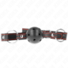 Ball Gag 4.5 Cm Zwart Hard Hol Model 2 65 X 2.5 Cm