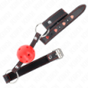 Balles aizbāznis 4,5 cm sarkans ciets dobs modelis 2 65 x 2,5 cm