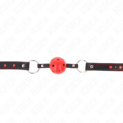Balles aizbāznis 4,5 cm sarkans ciets dobs modelis 2 65 x 2,5 cm