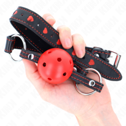 Balles aizbāznis 4,5 cm sarkans ciets dobs modelis 2 65 x 2,5 cm