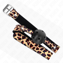 Bila de gag 4.5 Cm Respirabil Leopard 65 X 2.5 Cm