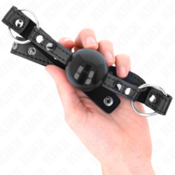 Bavaglio a Sfera 4 Cm Con Rivetto a Punta e Chiusura a Pressione 65 X 2 Cm