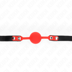 Bavaglio a Sfera in Silicone da 4 cm con Lucchetto 60 X 2 cm