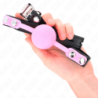 Ball Gag 4 Cm Siliconen Glow in the Dark 60 X 2 Cm