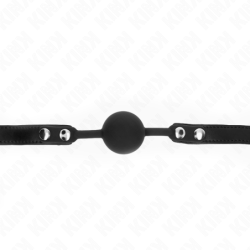 Bavaglio a Sfera 4 Cm In Silicone Modello 1 Con Lucchetto 60 X 2 Cm