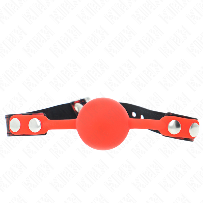 Bavaglio a Sfera 4 Cm In Silicone Modello 2 Con Lucchetto 60 X 2 Cm